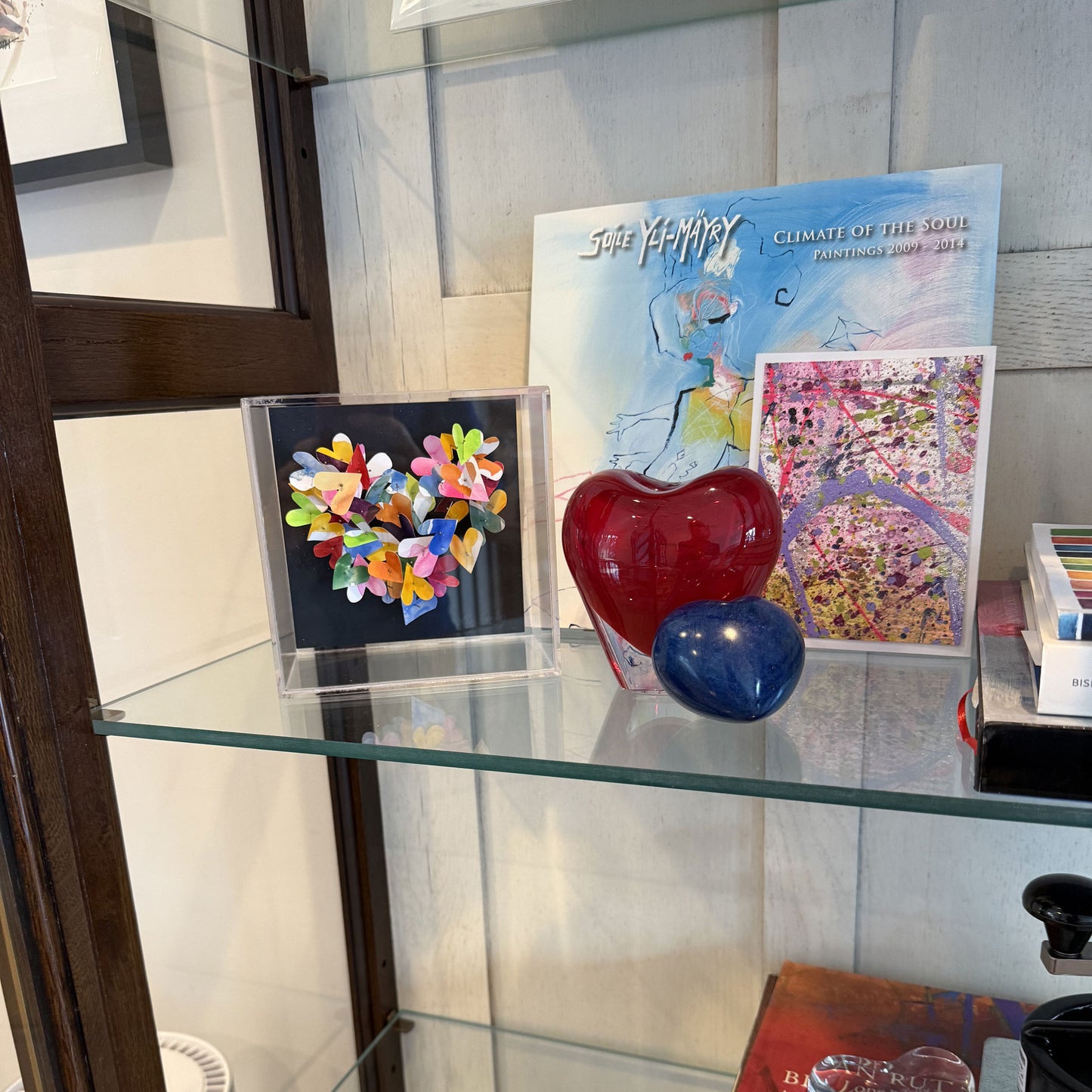 Joyful Love Color Spectrum- Pinned Heart Shadow Box