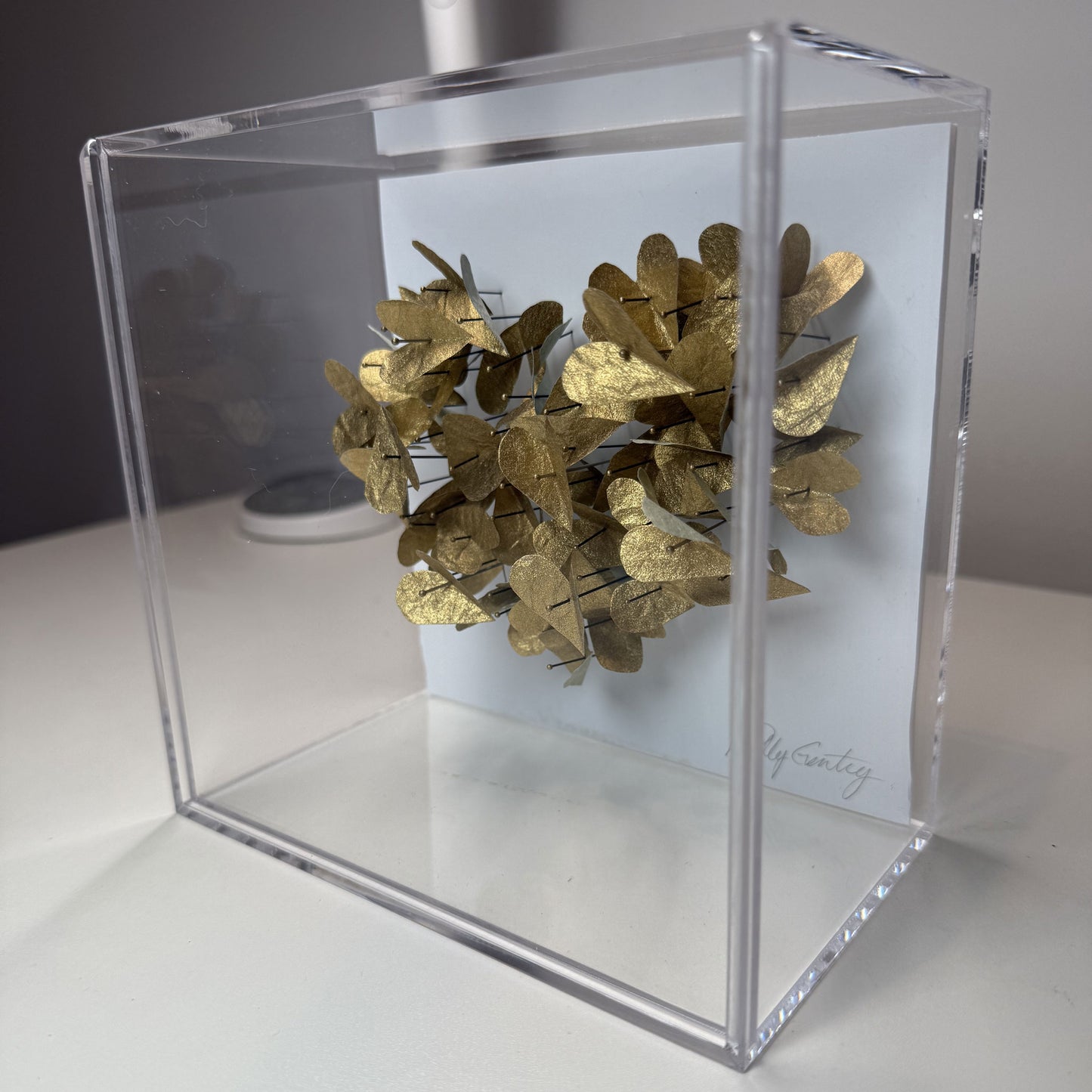 Golden Goddess - Pinned Heart Shadow Box