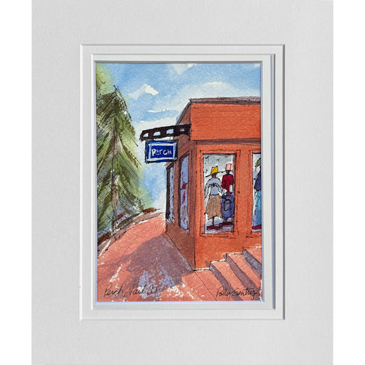 Window Shopping Perch - Vail, CO Original Watercolor Painting